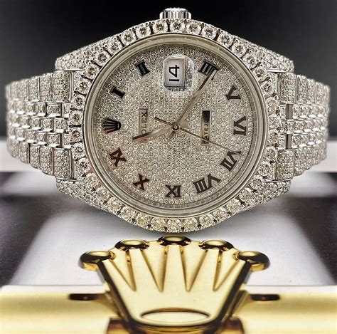 rolex gold iced out 72200